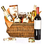 The gourmet selection that makes this basket will ...