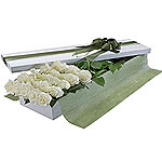 Heavenly Exotic White Roses Box
