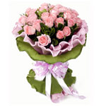 Lover's Beauty Bouquet of 24 Pink Roses