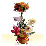 Modern Art Bouquet of Mixed Fresh Flowers
