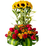 Golden Sunflowers Arrangement