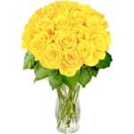 25 Yellow Roses 