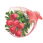 Simple and with taste: bouquet of 5 roses for your...