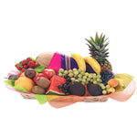 This captivating fruit basket is made up of pretty...