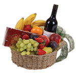 This stunning fruit basket includes classic banana...