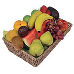 This beautiful basket of fruit composes delicate a...