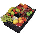 This delicious basket of fruit consists of elegant...