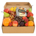 Classic Fruit Hamper With Choc Almonds