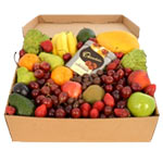 Deluxe Fruit Hamper With Choc Almonds Large