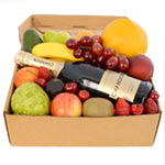 DELUXE FRUIT HAMPER WITH CHANDON