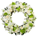 White And Cream Sympathy Wreath