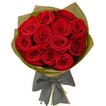 Long Stemmed Rose Bouquet Red 12