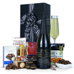 Gift includes: Sparkling Australian wine 750ml, Merba Patisserie delicious hazel...