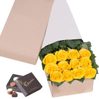Extravagant Selection of Long Stemmed Yellow Roses