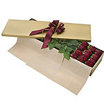 12 Stunning Roses in Long Box