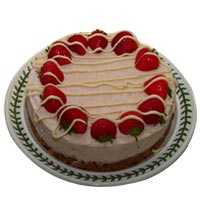 Amazing Strawberry N White Chocolate Cheesecake