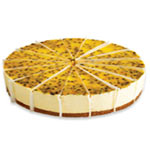 Baked Peach and Passionfruit Cheesecake