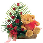 A striking basket arrangement made up of classic 1......  to Wagga Wagga