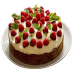 Raspberries Lipsmacking Cake