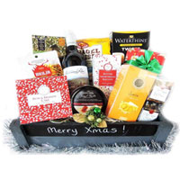 Versatile Time To Unwind Wine n Assortments Gift Hamper<br>