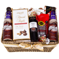 Thrilling Chocolate Gift Basket Of Cheer