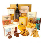 Luscious Food and Red Wine Gift Hamper of Treat