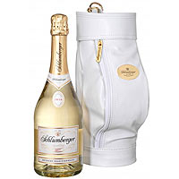 Innovative Schlumberger Sparkling Wine in Sporting Golf Bag