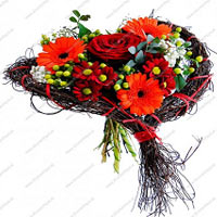 Color: colorful<br>This wonderful heart bouquet wi...