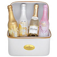 Graceful Schlumberger Beauty Case of Four Wine Bottles