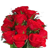 Breathtaking Arrangement of 12 Red Roses