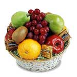  Fruits with Chocolate Basket. Contains:- 1 kg Apples, half kg Grapes,1 kg Malta...