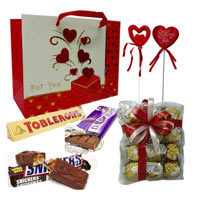 Chocolate Box With Valentine Bag