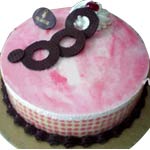Strawberry Mouse Round Cake 