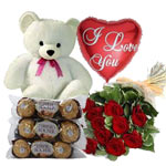 Sweet Love Combo Gift featuring 9pcs Ferrero Roche...