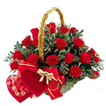 Amazing 2 Dozen Red Roses with Imported Chocolates