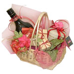 Send this Joyful Gift Basket Hamper with Everlasti...
