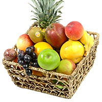 Beautiful and delicious healthy fruit basket