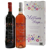 Mouth-Coating Milflores Rioja Red and Rose Wine Set
