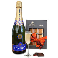 Special Collection of Champagne and Godiva Chocolate