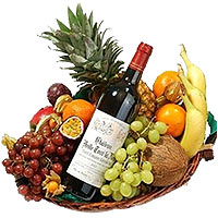 Fruit basket with Grand Cru