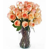 Basket Of Orange Roses