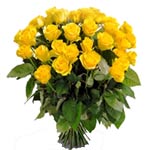 Attention-Getting Bouquet of 24 Yellow Roses