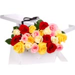 Divine Bouquet of Two Dozen Mixed Roses