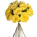 Bright Bouquet of Yellow Roses