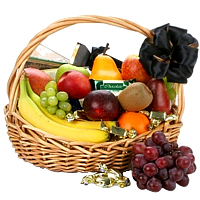 Seasonal  Fruits Basket with Chocolates