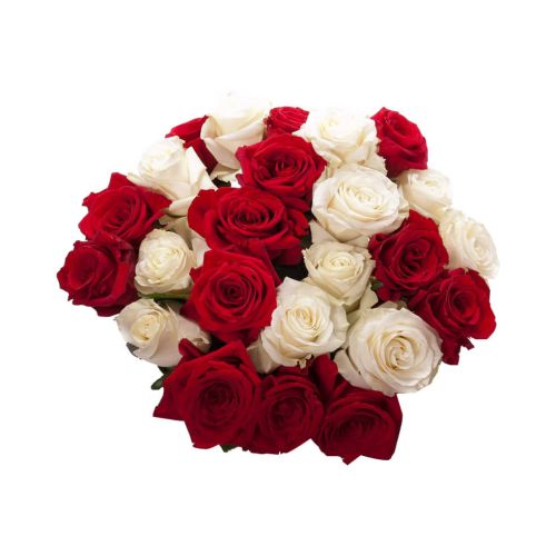 Give the gift of love this season with a beautiful bouquet including 24 red and ...