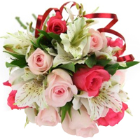 Soothe a broken soul by presenting this Joyful Flower Bouquet combination of 9 p...