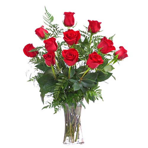 The product 12 Roses in Vase is composed of 12 bea......  to Joao Pessoa