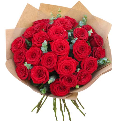 Give this bouquet of 24 red roses a gift and expre......  to Outras Cidades AC
