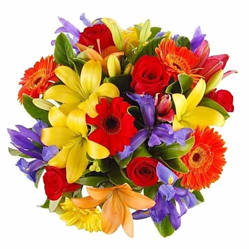 Be happy by sending this Alluring Mixed Floral Bou......  to Aracaju